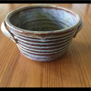 Hand thrown pottery dish, planter